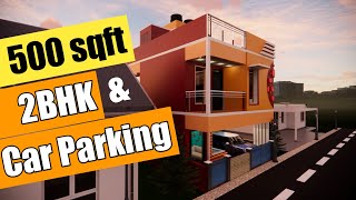 20x25 Duplex house design with 2BHK amp Car Parking  North Facing As per Vaastu Shaastra [upl. by Adnorehs729]