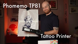 PHOMEMO TP81 Thermal Tattoo Printer Transfer Gel [upl. by Modesta717]