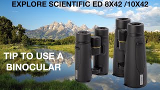 BUDGET EXPLORE SCIENTIFIC G600 ED 8X42 VS 10X42 BINOCULAR REVIEW TIPS TO USE A BINOCULAR9899212222 [upl. by Lahcar]