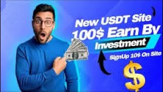 New USDT Earning Site Best Platform 2024 Without investing [upl. by Ardnekahs]