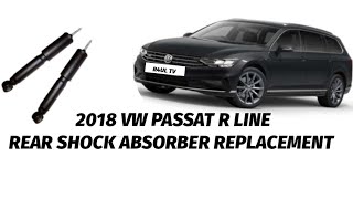 2018 VW PASSAT R LINE REAR SHOCK ABSORBER REPLACEMENT [upl. by Breanne]