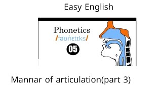 Manner of Articulationpart 3Affricates sounds [upl. by Blight]