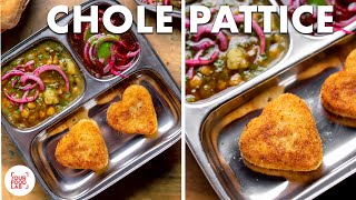 Chole Pattice Recipe  Crispy stuffed Pattice  Chutney Waale Chole  Chef Sanjyot Keer [upl. by Allan]