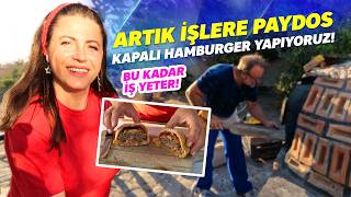 Efsane Kapalı Hamburger Bağımlılık Yapıyor Hem de Köyde Taş Fırında [upl. by Annawoj]