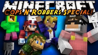 Minecraft MiniGame  COPS N ROBBERS VIDEO GAME SPECIAL [upl. by Lennaj]