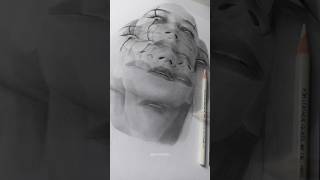 Hyper realistic drawing 😱😱 part2 shorts drawing [upl. by Gehlbach772]