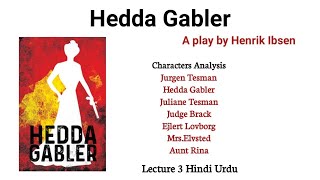 Hedda Gabler by Henrik Ibsen  Characters Analysis  Explained in Urdu Hindi englishliteraturerb [upl. by Akehs]