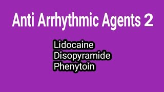 Anti arrhythmic agents 2  Medicinal Chemistry  III B Pharm V Semester  unit 3  III Pharm D [upl. by Refiffej]