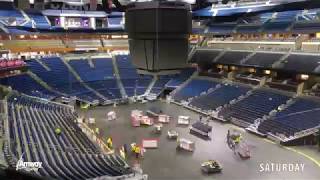 Amway Center Flawlessly Flips Three Events in Two Days TimeLapse [upl. by Besnard]