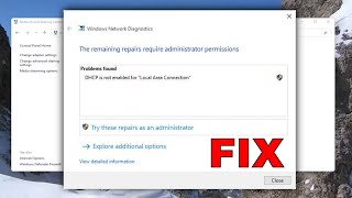 Fix DHCP Is Not Enabled for Ethernet in Windows 1110  How to Solve DHCP Is Not Enabled [upl. by Aliek]