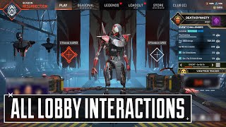 NEW Revenant Lobby Interactions  Apex Legends [upl. by Monteria851]