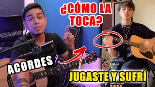 ¿Cómo la toca Jugaste Y Sufrí  DannyLux Acústico Tutorial Guitarra [upl. by Cherry]