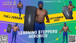 Learning To Do Step Aerobics With TheJ Jordan 92124 youtube viralvideo freestyle fyp workout [upl. by Downey]