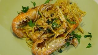 Tagliatelle agli scampi straordinarie [upl. by Maryanna37]