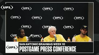 San Antonio Brahmas week 10 postgame press conference  United Football League [upl. by Danialah]