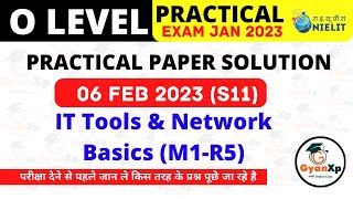 O Level Practical Paper Solution Exam JAN 2023  IT Tools M1R5 Practical Paper  GyanXp [upl. by Notsua]