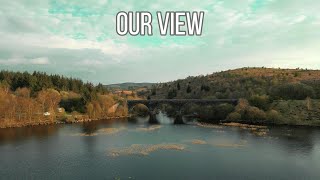 Cinematic 4K DJI Drone Flight Loch Stroan Near The Galloway Forest Scotland [upl. by Akehsal723]