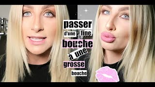 COMMENT PASSER DUNE FINE BOUCHE À UNE GROSSE BOUCHE EN 2MIN  Justine Francotte [upl. by Cati]