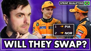 Our Reaction to Sprint Qualifying for the Brazilian GP [upl. by Eivlys893]