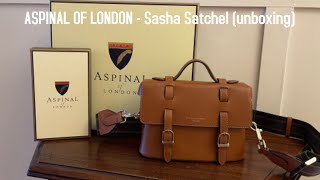 Aspinal of London Sasha Satchel Unboxing amp Initial Impressions [upl. by Enoryt]