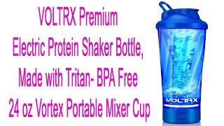 Electric shake  VOLTRX Premium Electric Protein Shaker Bottle  Made with Tritan  Portable Mixer [upl. by Ahsatniuq]