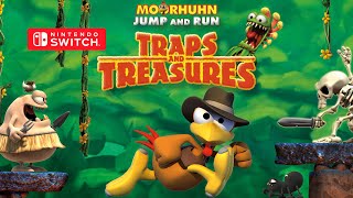 Moorhuhn Jump and Run ‘Traps and Treasures’ Gameplay Nintendo Switch [upl. by Griffie926]