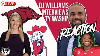 Courtney Mimss Reaction To The DJ Williams Interview With Ty Washington  Ark vs Ole Miss Pick [upl. by Leotie88]