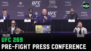 UFC 269 Poirier vs Oliveira PreFight Press Conference [upl. by Frodi]