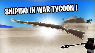 Having interesting snipes on War Tycoon  Roblox [upl. by Anneis]