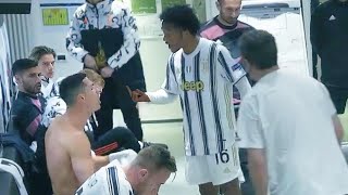 Ronaldo and Cuadrado heated altercation during UCL match Juventus vs Porto [upl. by Sone]