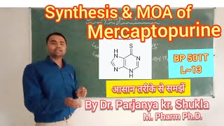 Synthesis of Mercaptopurine  Mechanism of Action  BP 501T  L13 [upl. by Newel492]