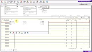 peachtree chapter 2 Enter purchase ordermov [upl. by Ayerf]