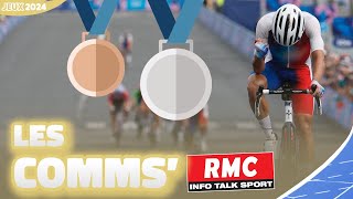 JO 2024  Cyclisme  Les comms’ RMC du sacre dEvenepoel et du doublé français [upl. by Macario]