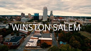 WINSTONSALEM NORTH CAROLINA  by drone 4K [upl. by Narf559]