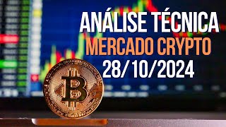 ANÁLISE TÉCNICA MERCADO CRYPTO 28102024  URGENTE BTC [upl. by Willy]