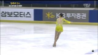 20140104 피겨 종합 선수권대회 김연아 완벽한 연기로 8060 최고기록 갱신 [upl. by Glasgo328]