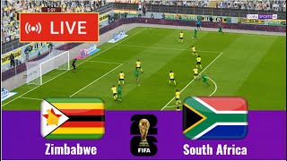 match South Africa vs Zimbabwe live today World Cup qualifiers Football simulation Gameplay PC [upl. by Hedley]