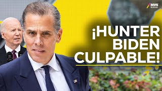 HUNTER BIDEN es declarado CULPABLE DE TRES CARGOS así afecta a la candidatura de JOE BIDEN [upl. by Orapma]