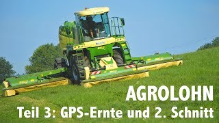 Lohnunternehmen Agrolohn GPS Ernte und zweiter Schnitt [upl. by Anaitsirc849]