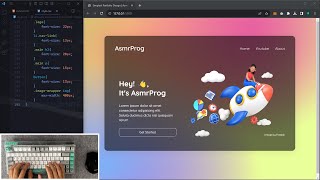 ASMR Programming  Coding Simplest Portfolio In Just 10 Minutes  No Talking [upl. by Quartas]