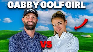 Gabby Golf Girl Challenged Me to a Match [upl. by Onaivlis522]