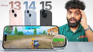 Gaming Ke Liye Konsa Best iPhone Hoga  iPhone 13 Ya Fir iPhone 14 vs 15 🔥 [upl. by Chaunce445]