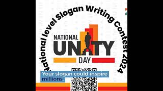 Want to Be a Part of National Unity Day 2024 Submit Your Slogan Now [upl. by Waldack]