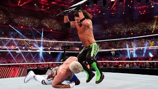 WWE June 15 2024  Cody Rhodes vs AJ Styles  I Quit Match  WWE Champion  Clash at the Castle [upl. by Adyl]