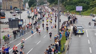 Hamburg Halbmarathon hella 30062024 Landungsbrücken [upl. by Arracahs]