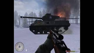 CoD UO United Fronts Mod  M36 vs Tiger II [upl. by Ahseikram]