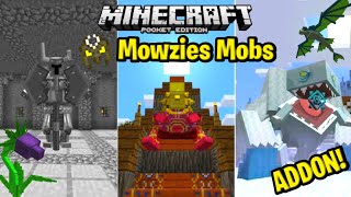 Mowzies Mobs Addon For MCPE  Beta  116 [upl. by Attiuqihc]