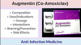 Augmentin Coamoxiclav Oral  Amoxycillin Tablets  Uses amp Side Effects  Calamox  AntiInfection [upl. by Yramliw]