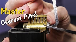 206 How To Defeat Overset Pins Prevent Identify and Fix Overset Pins Learn Lock Picking [upl. by Rafferty]