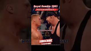 Royal Rumble 2003 Full match  Royal Rumble match 2003  Brock Lesnar wins Royal Rumble wwe shorts [upl. by Iderf]